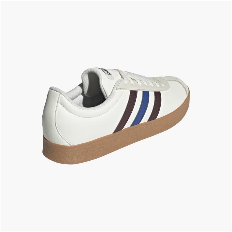 VL Court Base Trainers Cloud White/Aurora Ruby/Royal Blue - Image 3