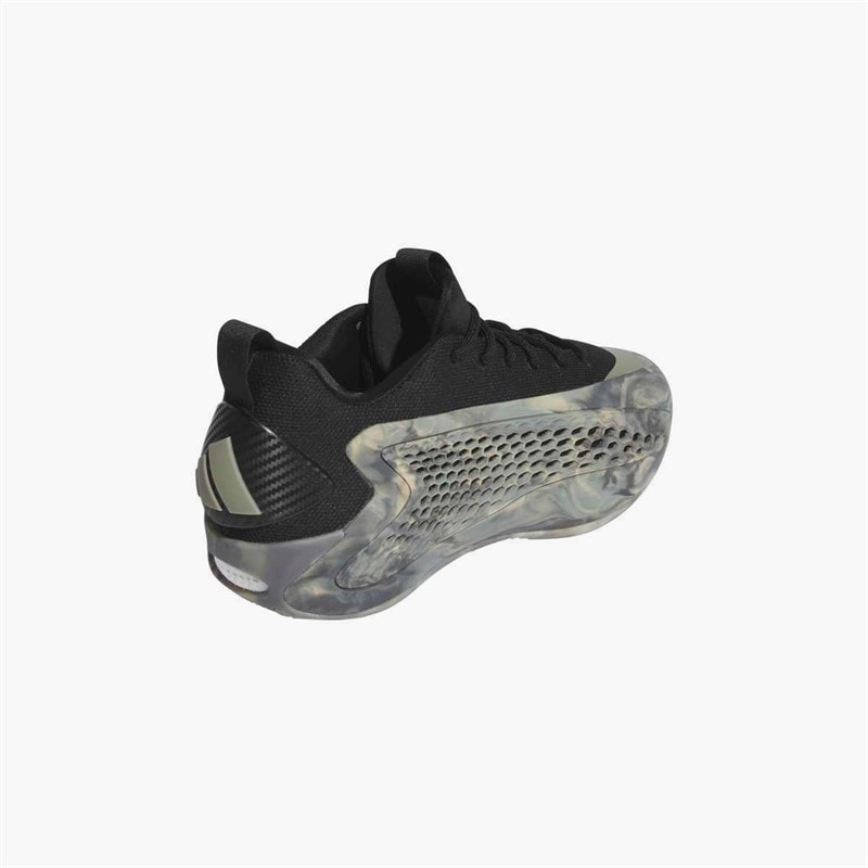 Mens Anthony Edwards 1 Low 'Ascent' Basketball Shoes Silver Pebble/Core Black/Wonder Beige - Image 3