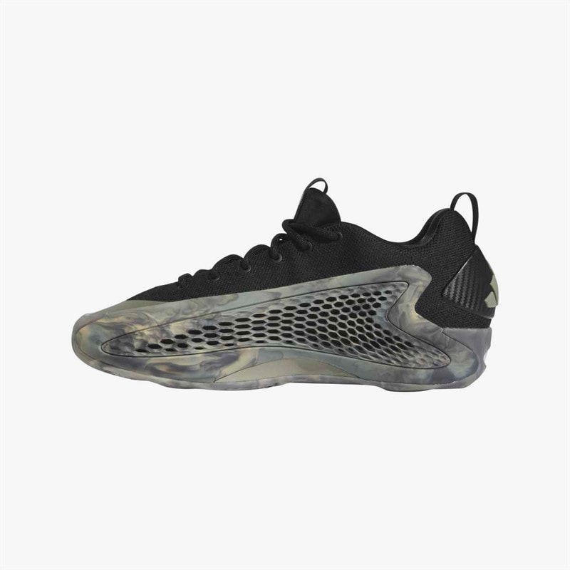 Mens Anthony Edwards 1 Low 'Ascent' Basketball Shoes Silver Pebble/Core Black/Wonder Beige - Image 5