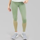 Womens Hyperglam Full Length Leggings Silver Green/White