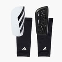 Mens Tiro League Slip In Shin Guards White/Black