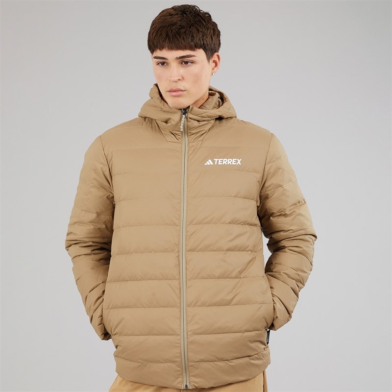 Mens Terrex Multi Essentials Climawarm Insulated Down Jacket Blanch Cargo - Image 3