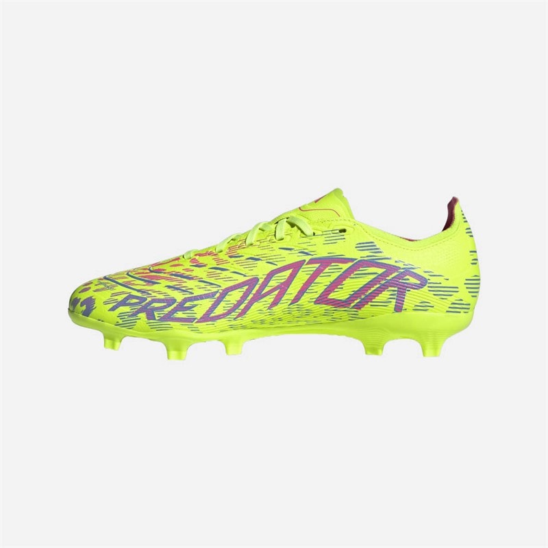Mens Predator League FG/MG Firm Ground/Multi Ground Football Boots Lucid Lemon/Blue Fusion/Lucid Pink - Image 5