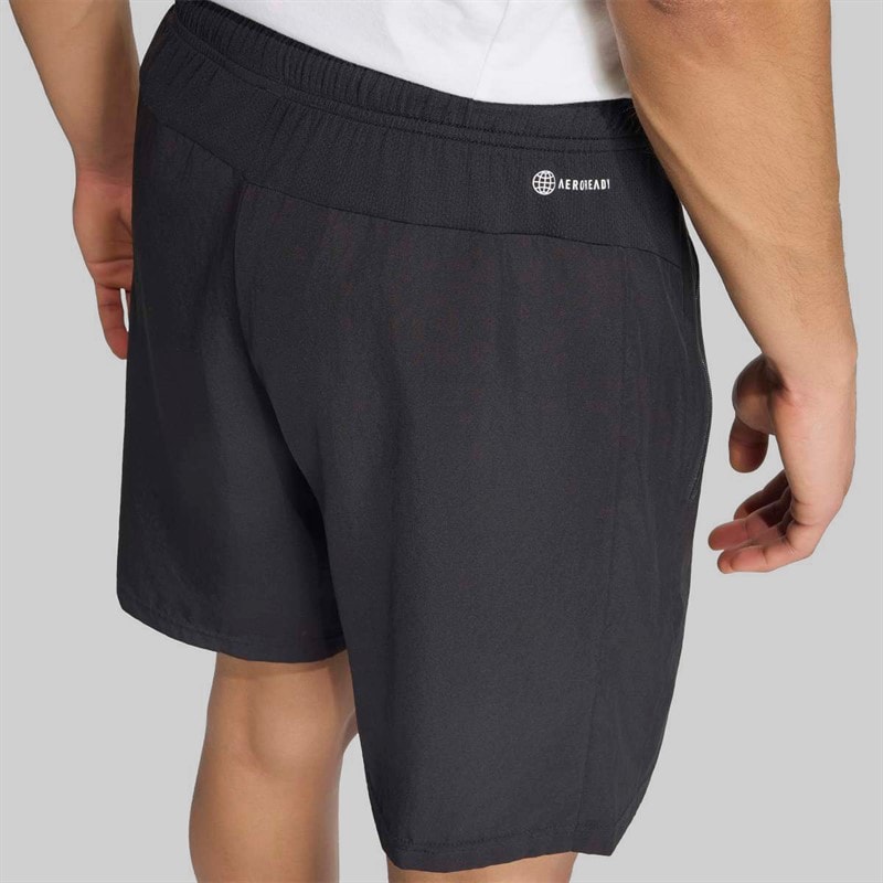 Mens Train Essentials Woven Training Shorts Black/White - Image 4