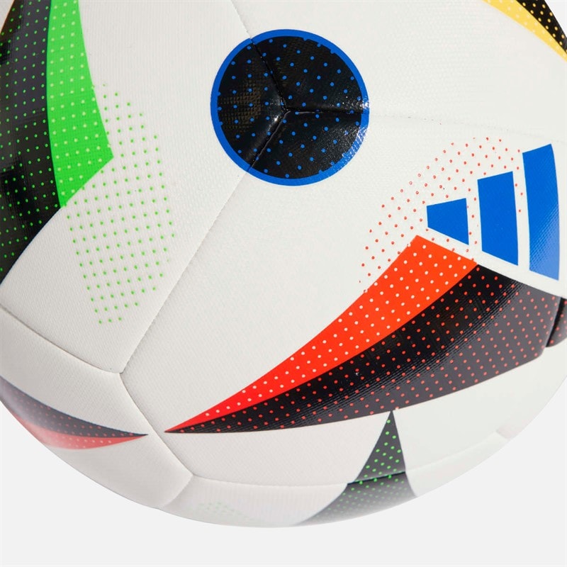Mens Euro 24 Training Football White/Black/Glow Blue - Image 4