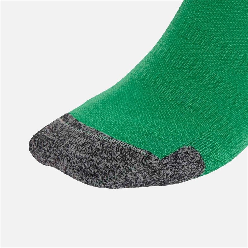 Mens Football Crew Performance Cushioned Socks Team Green/White - Image 2