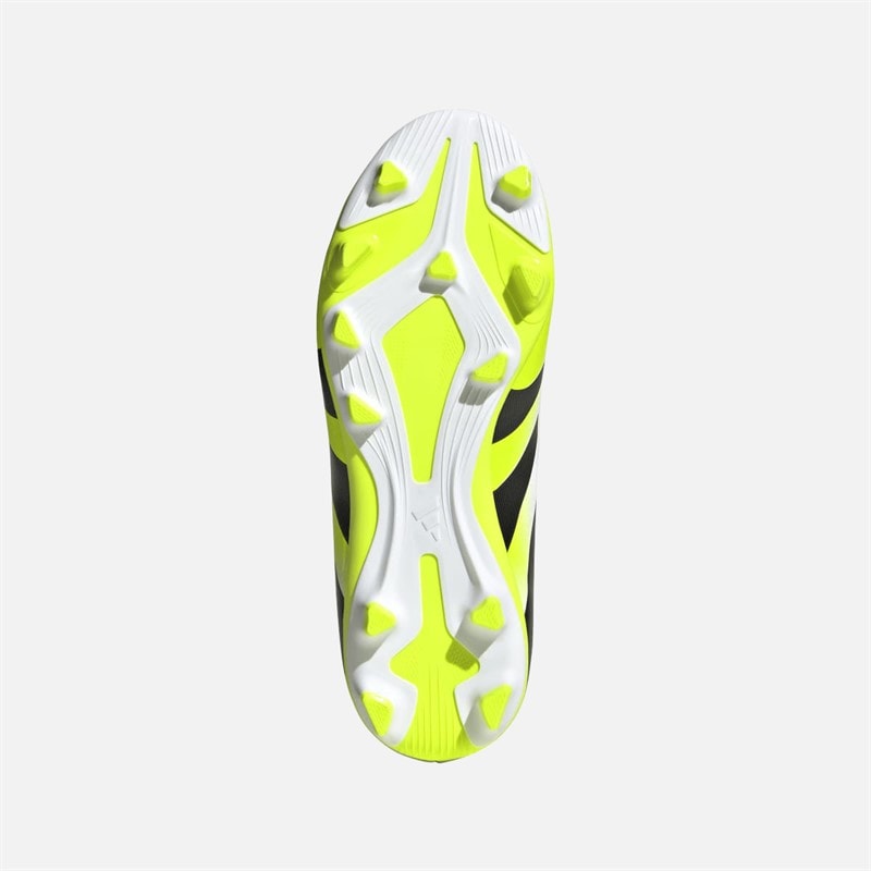 Kids Predator Club FG/MG Firm Ground/Multi Ground Football Boots Cloud White/Core Black/Lucid Lemon - Image 2