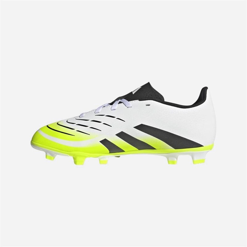 Kids Predator Club FG/MG Firm Ground/Multi Ground Football Boots Cloud White/Core Black/Lucid Lemon - Image 5