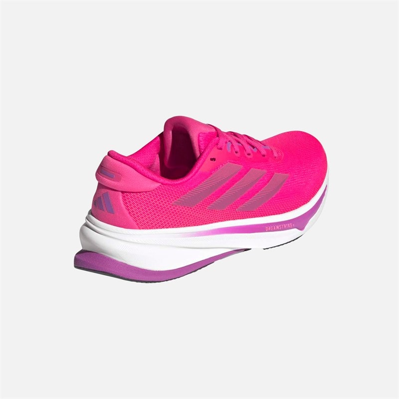 Womens Supernova Rise 2 Neutral Running Shoes Shock Pink/Purple Burst/Lucid Pink - Image 3