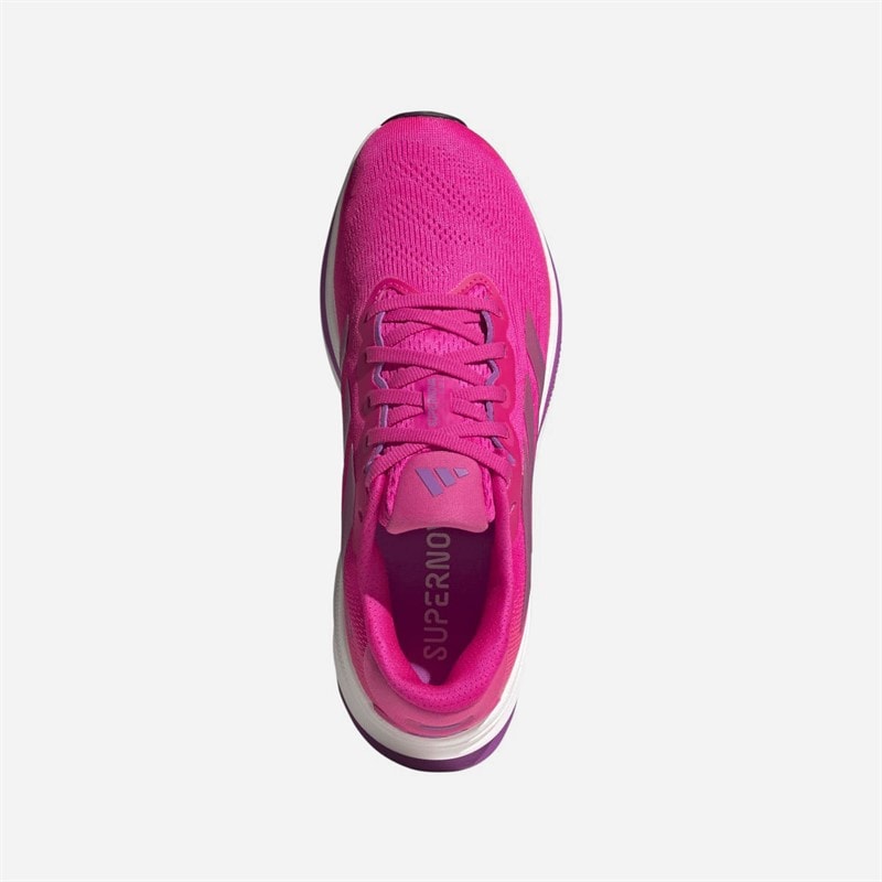 Womens Supernova Rise 2 Neutral Running Shoes Shock Pink/Purple Burst/Lucid Pink - Image 4