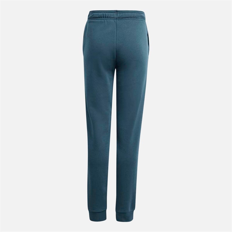 Girls Essentials Linear Logo Cotton Pants Arctic Night/White - Image 2