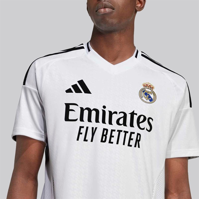 Mens RMCF Real Madrid 24/25 Home Jersey White - Image 3