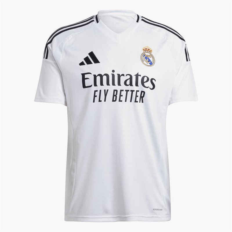 Mens RMCF Real Madrid 24/25 Home Jersey White - Image 5