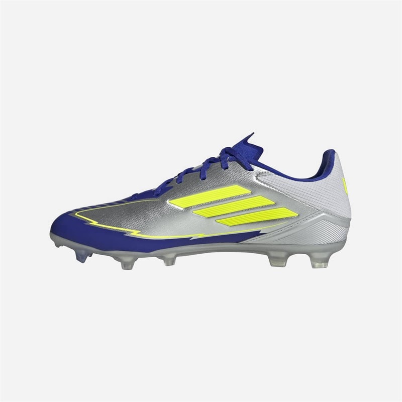 Mens F50 League Messi La Vida Rapida Pack FG/MG Firm Ground/Multi Ground Football Boots Silver Metallic/Solar Yellow/Lucid Blue - Image 5