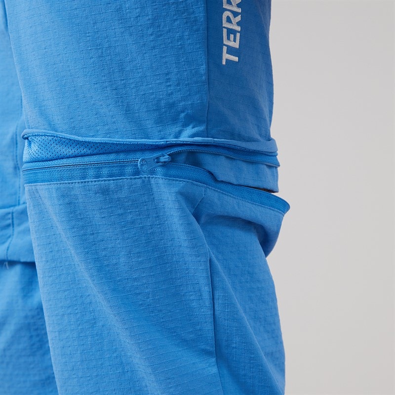 Mens Terrex Xperior Utilitas Clima365 Zip Off Hiking Pants Ray Blue - Image 3