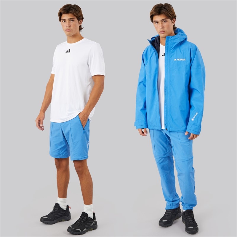 Mens Terrex Xperior Utilitas Clima365 Zip Off Hiking Pants Ray Blue - Image 4