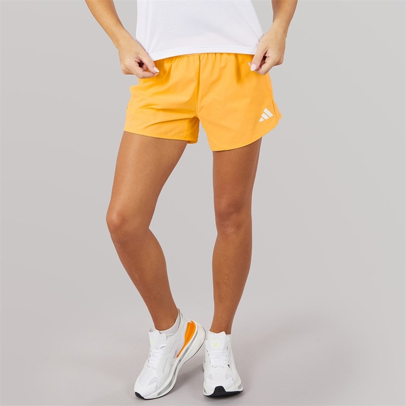 adidas Womens Pacer Workout Flex Woven Shorts Semi Ice Tangerine