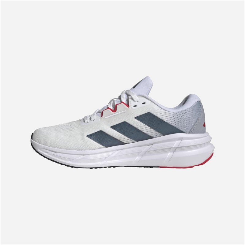 Mens Questar 3 Neutral Running Shoes Cloud White/Core Black/Pure Ruby - Image 5