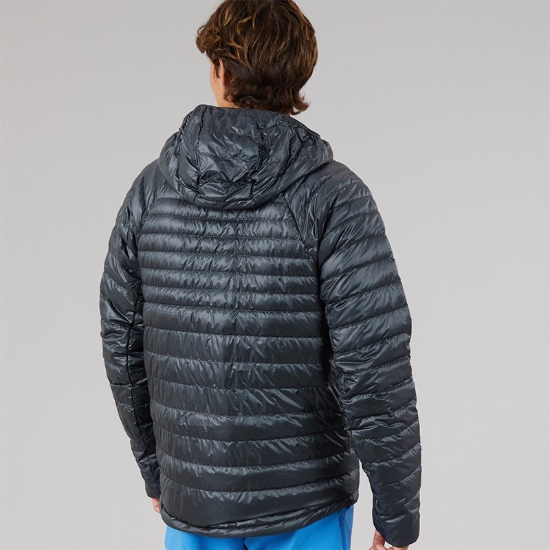 Mens Terrex Techrock Climawarm+ Down Insulated Hooded Jacket Carbon - Image 2