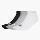 Sportswear Cushioned Three Pack Low Cut Ankle Socks Grey Heather/White/Black