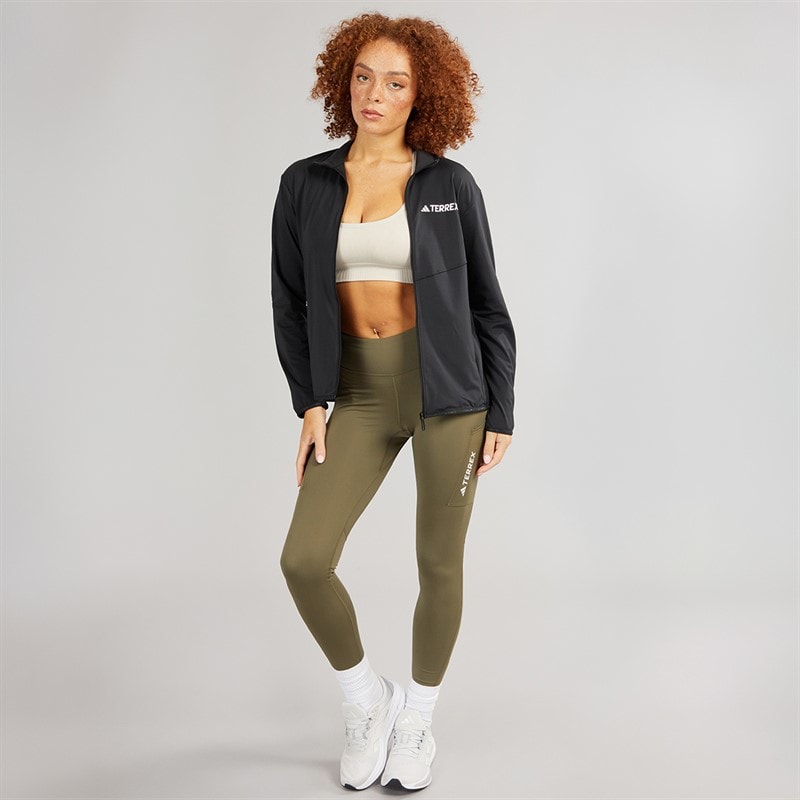 Womens Terrex Climawarm Full Zip Tech Fleece Jacket Black - Image 3