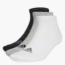 Sportswear Cushioned Three Pack Low Cut Ankle Socks Medium Grey Heather/White/Black