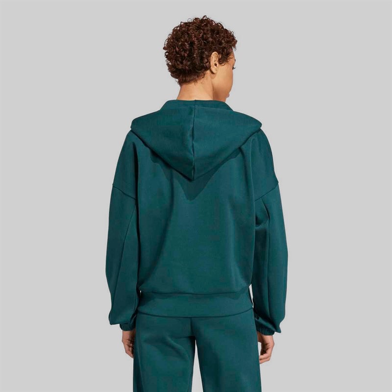 Womens Future Icons Small Logo Full Zip Hoodie Aurora Ivy - Image 3