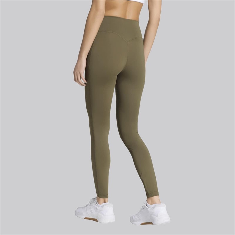 Womens Optime Workout Leggings Olive Strata - Image 2