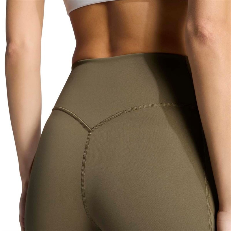 Womens Optime Workout Leggings Olive Strata - Image 5