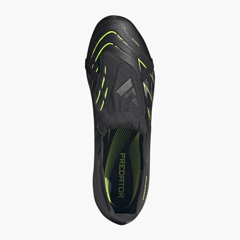 Mens Predator League Fold-Over Tongue Electric Stealth Pack SG Soft Ground Football Boots Core Black/Carbon/Lucid Lemon - Image 4