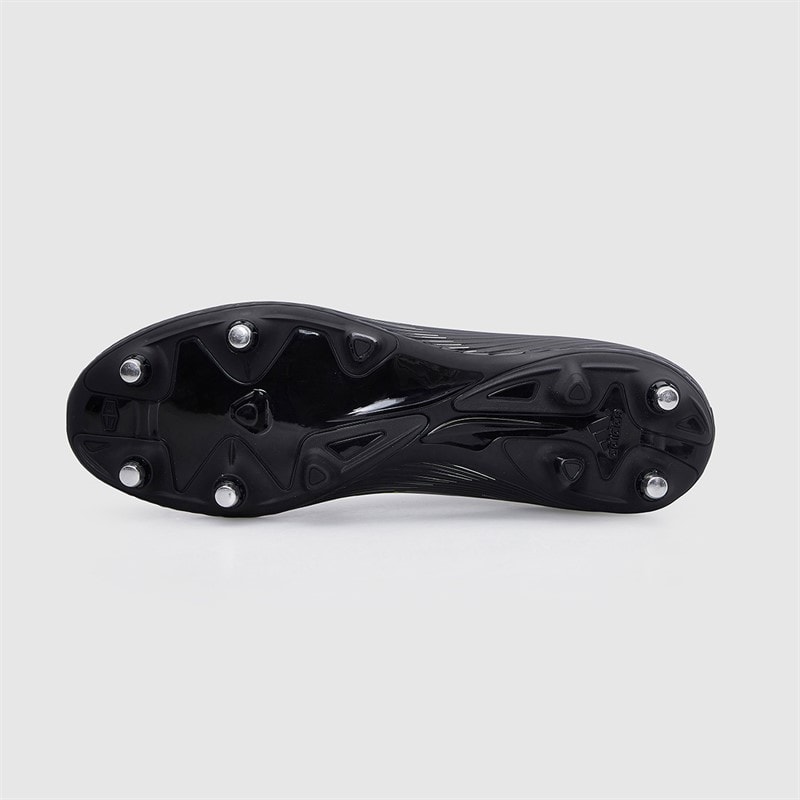 Mens F50 League Mid Electric Stealth Pack SG Soft Ground Football Boots Core Black/Iron Metallic/Lucid Lemon - Image 3
