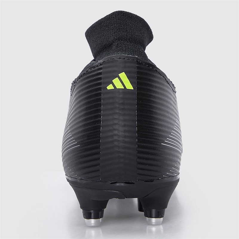 Mens F50 League Mid Electric Stealth Pack SG Soft Ground Football Boots Core Black/Iron Metallic/Lucid Lemon - Image 4
