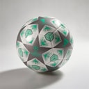 UEFA Champions League Club Training Football Iron Metallic/White/Hi-Res Green