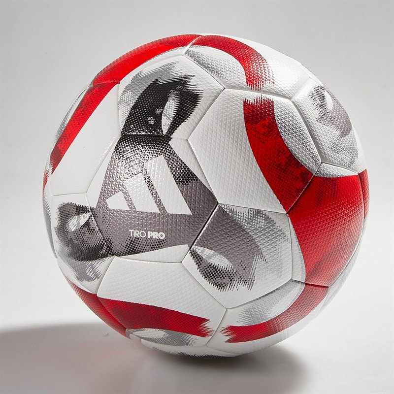 Tiro Pro Match Football (FIFA Quality Pro Certified) White/Black/Iron Metallic/Power Red - Image 2
