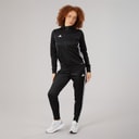 Womens Tiro 25 Essentials Tracksuit Black/White