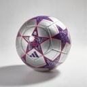 UEFA Champions League Club Training Football Silver Metallic/Deep Purple/Turbo (Turbo Red)