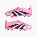 Mens Predator League Fold-Over Tongue FG Firm/Multi Ground Football Boots Beam Pink/Core Black/Footwear White