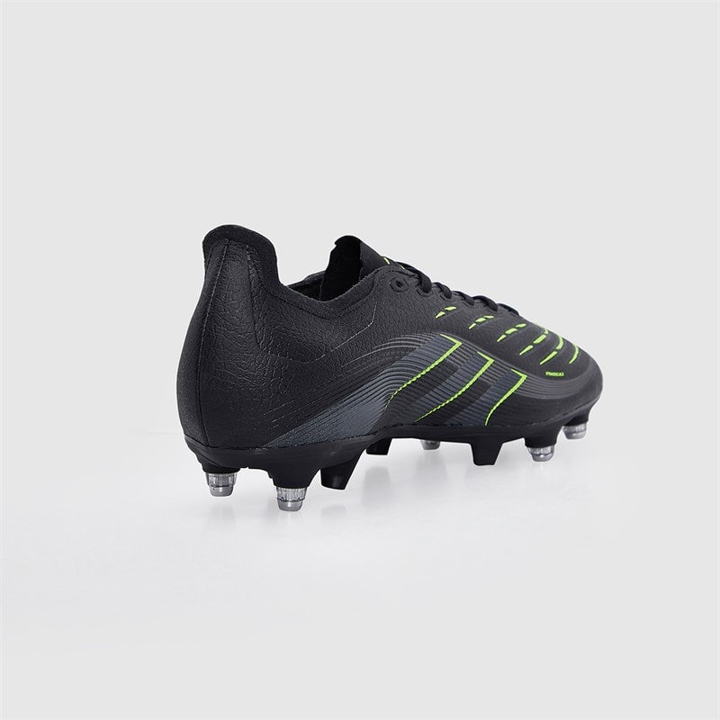 Mens Predator League Electric Stealth Pack SG Soft Ground Football Boots Core Black/Carbon/Lucid Lemon - Image 5