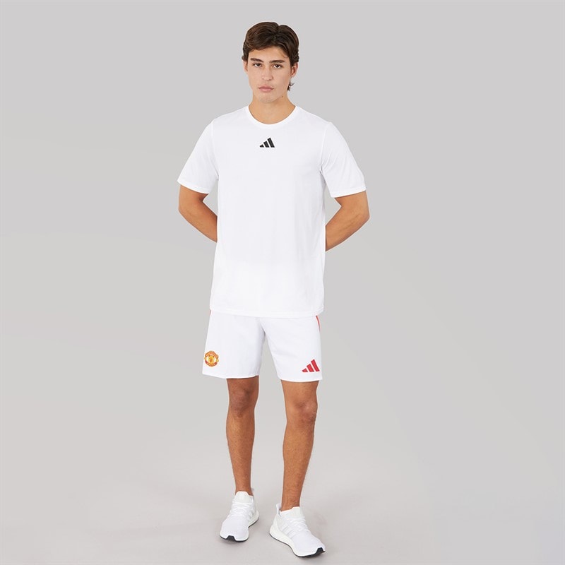Mens MUFC Manchester United 24/25 Home Authentic Shorts White - Image 4