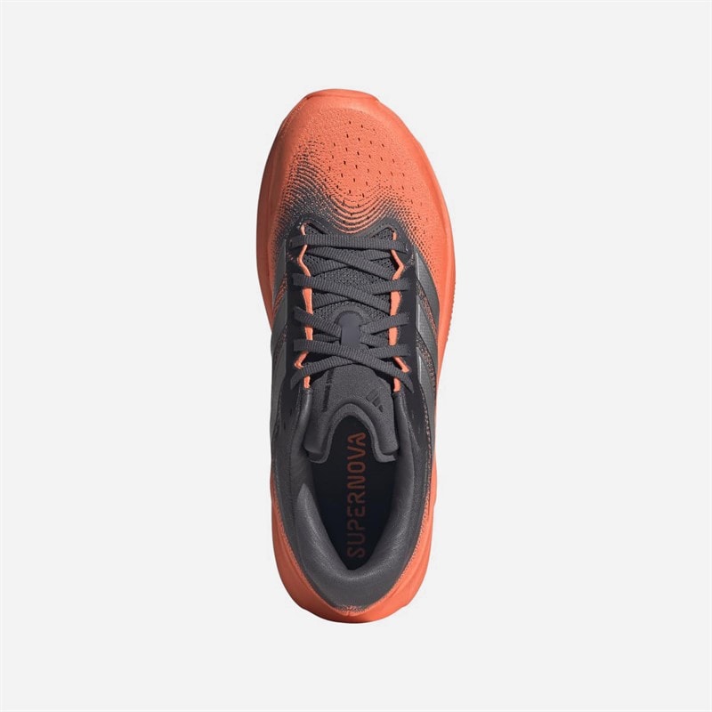 Mens Supernova Rise 3 Neutral Running Shoes Aurora Onix/Silver Metallic/Lucid Orange - Image 4
