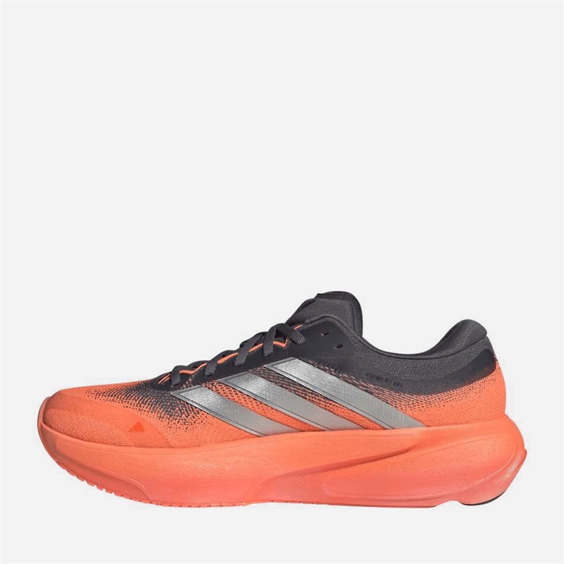 Mens Supernova Rise 3 Neutral Running Shoes Aurora Onix/Silver Metallic/Lucid Orange - Image 5