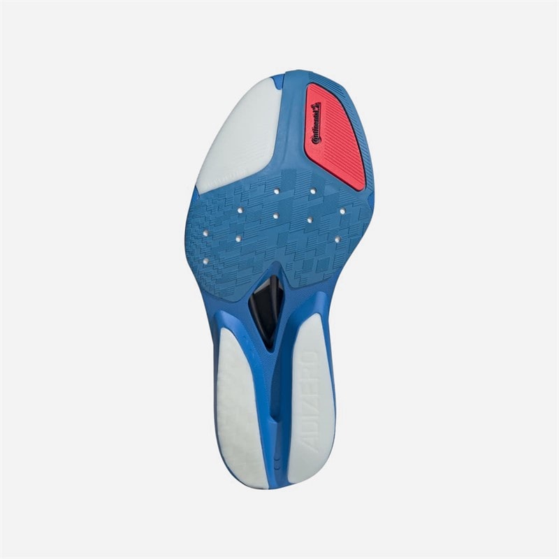 Adizero Prime X3 Strung Neutral Running Shoes Solar Blue/Silver Metallic/Lucid Red - Image 2