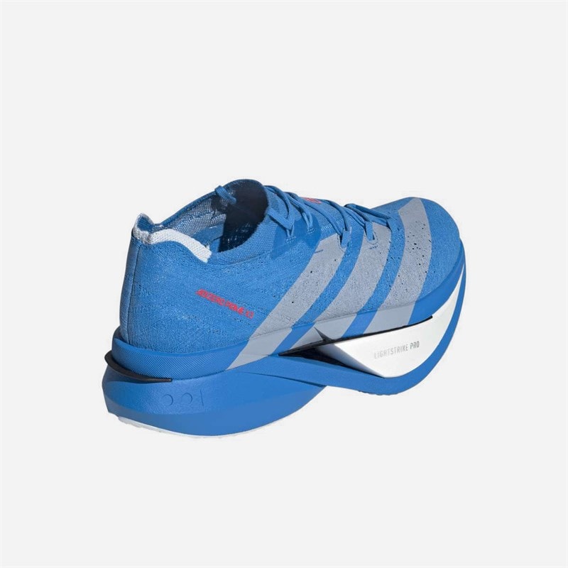 Adizero Prime X3 Strung Neutral Running Shoes Solar Blue/Silver Metallic/Lucid Red - Image 3