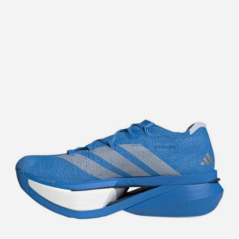 Adizero Prime X3 Strung Neutral Running Shoes Solar Blue/Silver Metallic/Lucid Red - Image 5