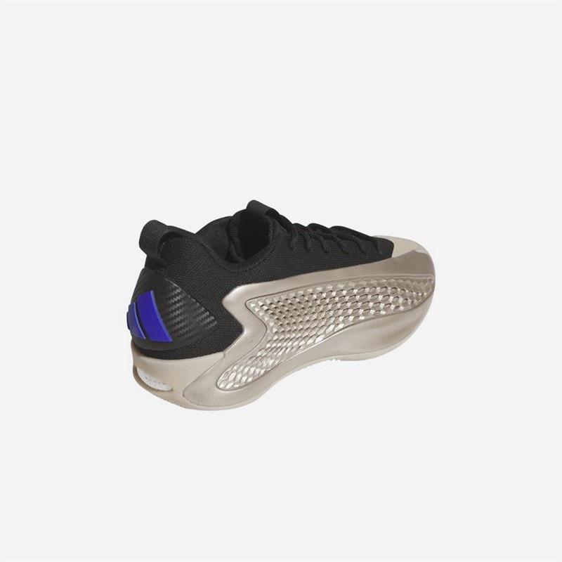Mens Anthony Edwards 1 Low 'Champagne' Basketball Shoes Champagne Met/Core Black/Lucid Blue - Image 3
