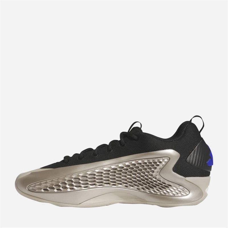 Mens Anthony Edwards 1 Low 'Champagne' Basketball Shoes Champagne Met/Core Black/Lucid Blue - Image 5