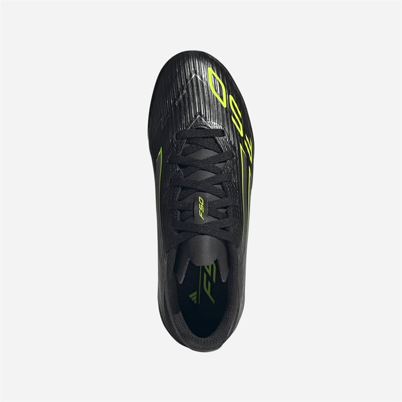 Kids F5 League Electric Stealth Pack TF Astro Football Boots Core Black/Iron Metallic/Lucid Lemon - Image 4