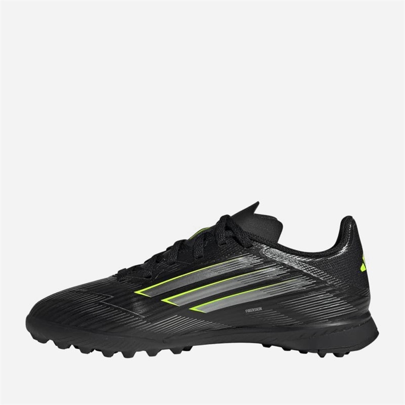 Kids F5 League Electric Stealth Pack TF Astro Football Boots Core Black/Iron Metallic/Lucid Lemon - Image 5