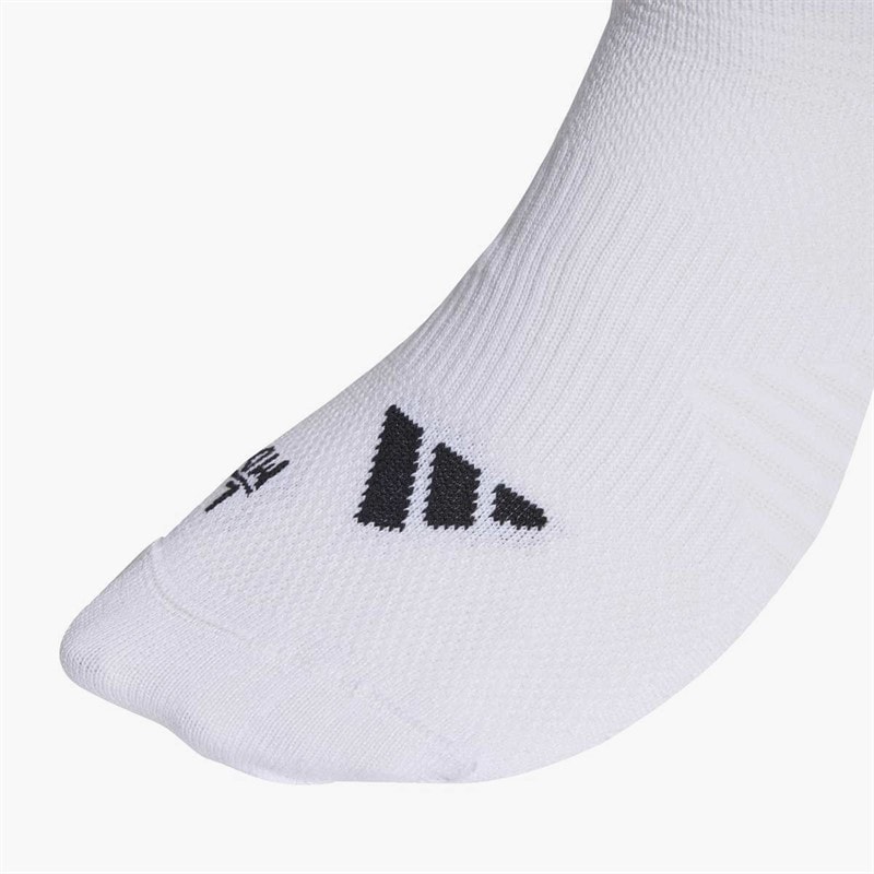 RunX Reflective Running Crew Socks White/Reflective Silver/Black - Image 3