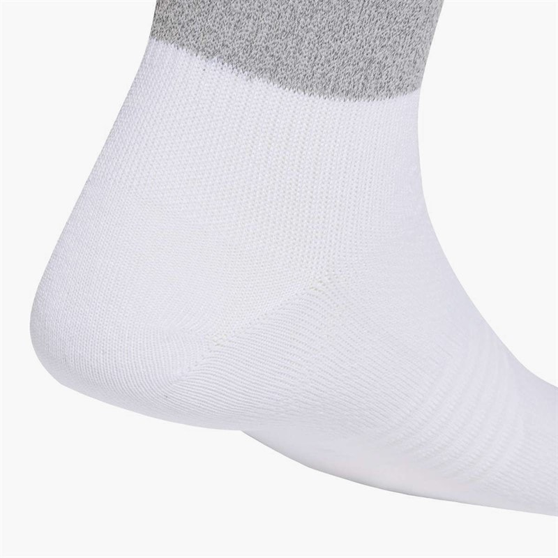 RunX Reflective Running Crew Socks White/Reflective Silver/Black - Image 4